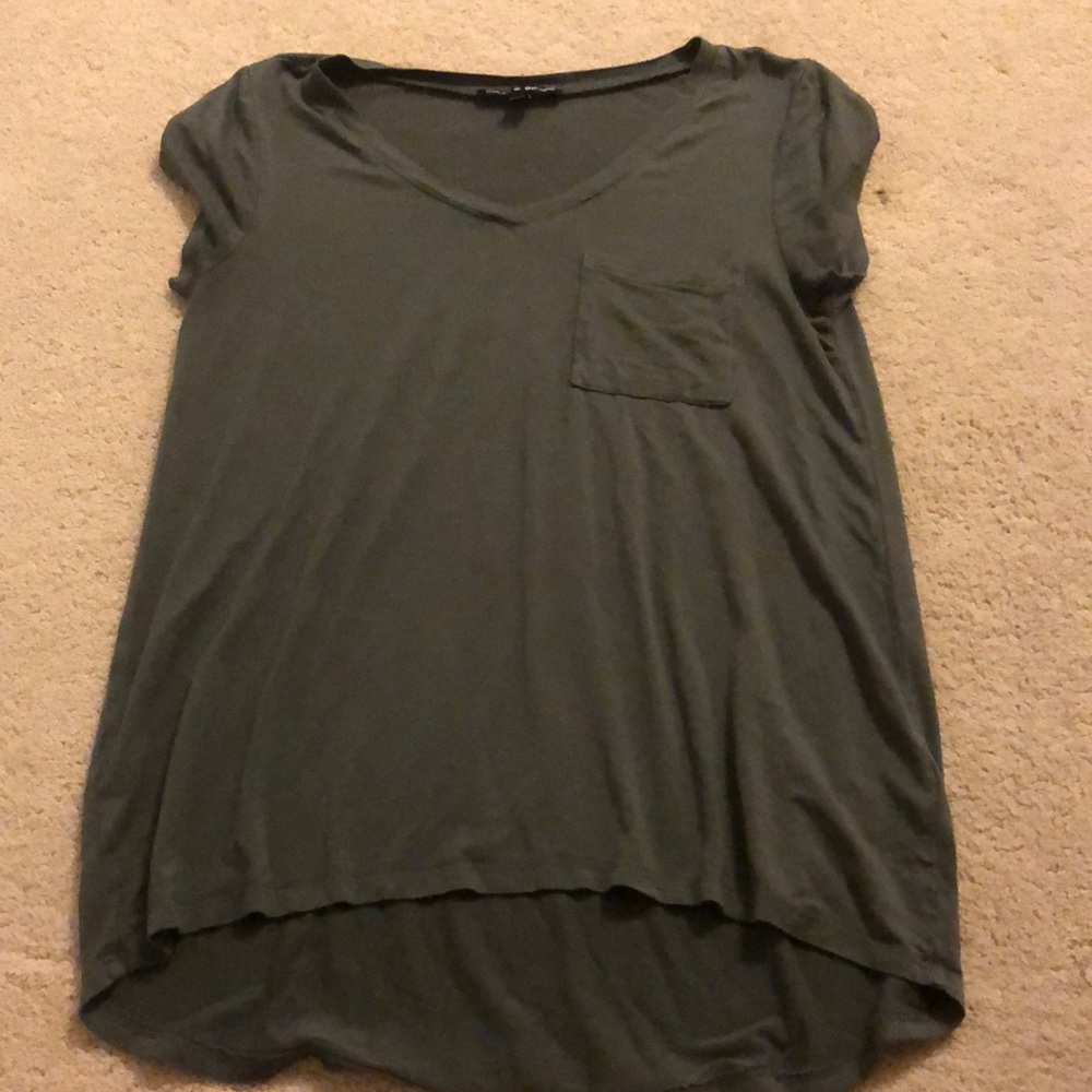 green t-shirt